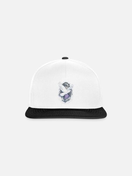 Rabe Raben - Snapback Cap - Weiß/Schwarz