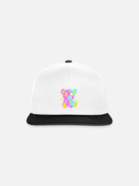 Pastell Gothic - Snapback Cap - Weiß/Schwarz