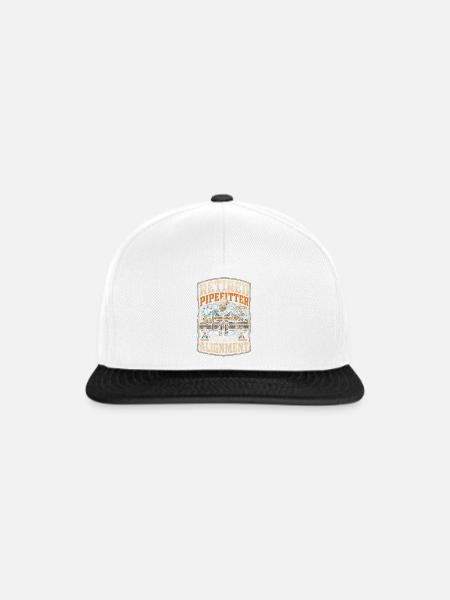 Rohrleger Rohrleitungsbauer - Snapback Cap - Weiß/Schwarz