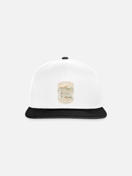 Steinmetz Steinmetzhandwerk Dry Stack Mentality - Snapback Cap - Weiß/Schwarz