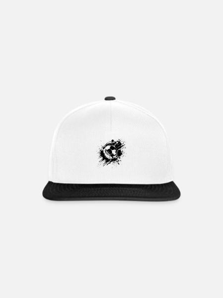 Fußball - Snapback Cap - Weiß/Schwarz