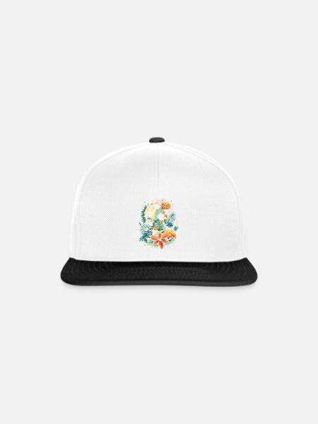 Fußball Grafik - Snapback Cap - Weiß/Schwarz