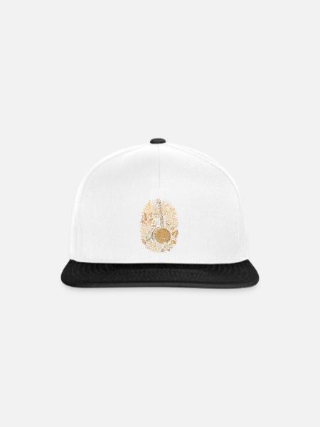 Bluegrass Musik - Snapback Cap - Weiß/Schwarz