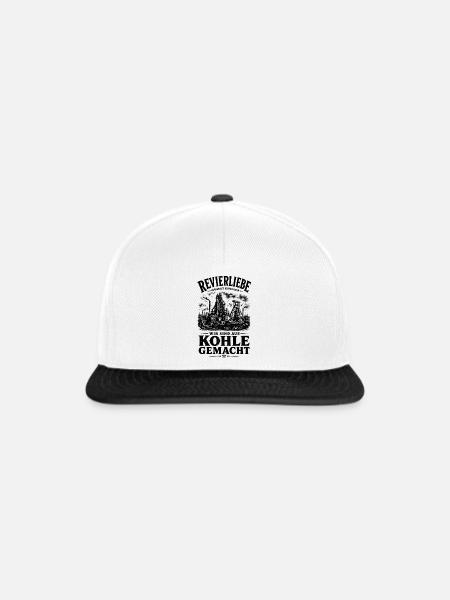 Ruhrpott Revierliebe - Snapback Cap - Weiß/Schwarz