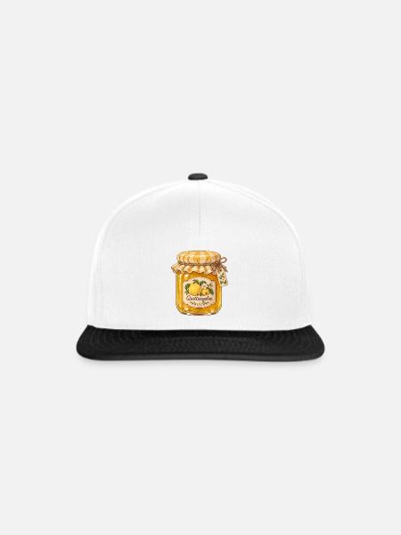 Quitten Gelee - Snapback Cap - Weiß/Schwarz