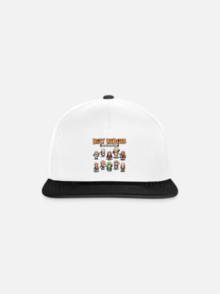 Heilige Helden Allerheiligen-Katholische Kirche - Snapback Cap - Weiß/Schwarz