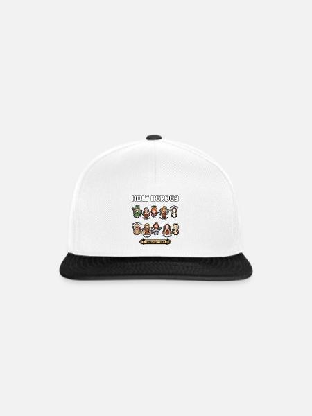 Heiliger Helden, Allerheiligen, westlicher Christ - Snapback Cap - Weiß/Schwarz