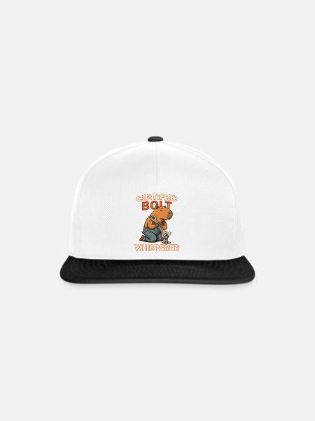 Certified Bolt Whisperer - Snapback Cap - Weiß/Schwarz