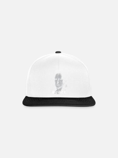 Hegel-Halbton-Porträtkunst - Snapback Cap - Weiß/Schwarz