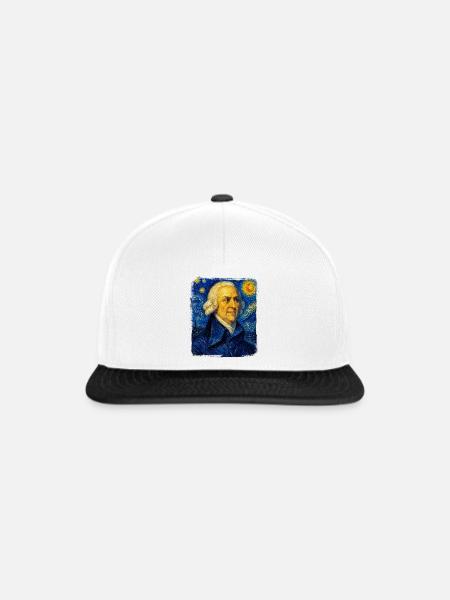Adam Smith Sternennächte - Snapback Cap - Weiß/Schwarz