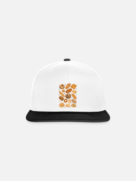 Brotvielfalt | Bäckerei & Sauerteig - Snapback Cap - Weiß/Schwarz