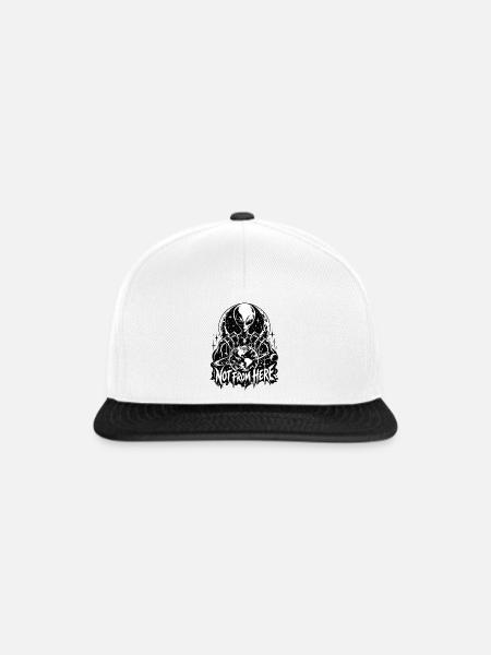 Nicht Von Hier: Weltenführung - Snapback Cap - Weiß/Schwarz