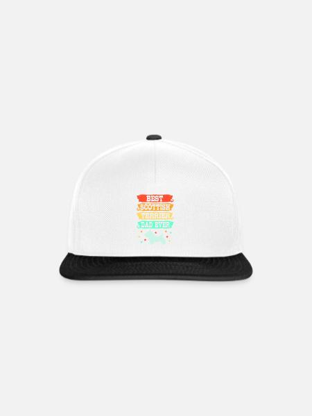 Scottish Terrier - Snapback Cap - Weiß/Schwarz