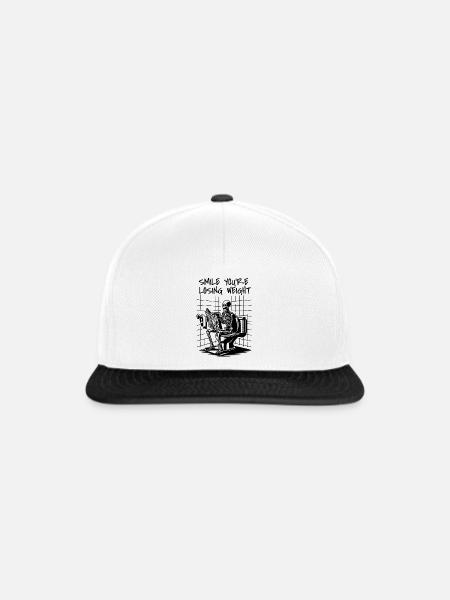 Diät Spruch witzig sarkastisch - Snapback Cap - Weiß/Schwarz