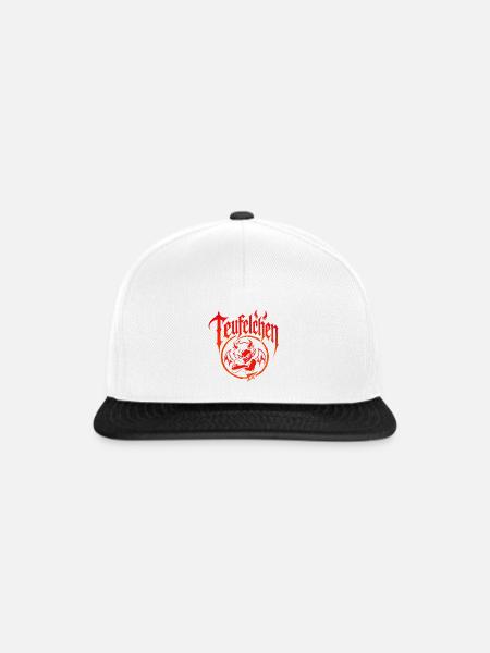 Teufel oder Engel Teufelchen - Snapback Cap - Weiß/Schwarz