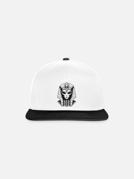Außerirdischer Pharao - Snapback Cap - Weiß/Schwarz