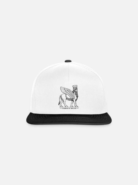 Wächter des Tores - Snapback Cap - Weiß/Schwarz