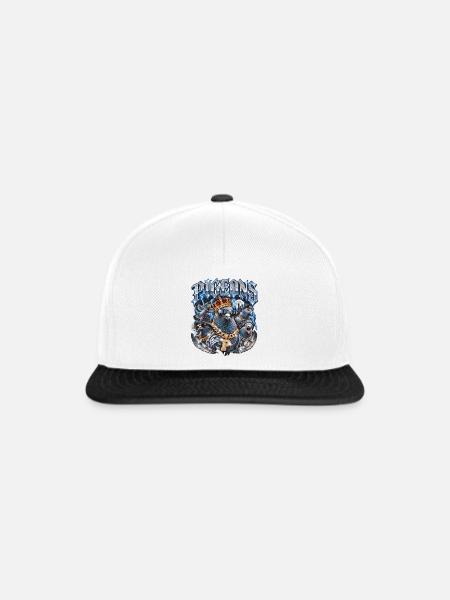 Taube - Snapback Cap - Weiß/Schwarz