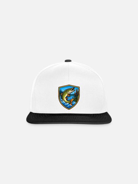 Schildpike am See - Snapback Cap - Weiß/Schwarz