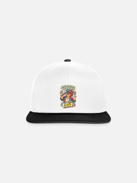 Schlagerfan Schlagerparty Mitsingen Festival - Snapback Cap - Weiß/Schwarz