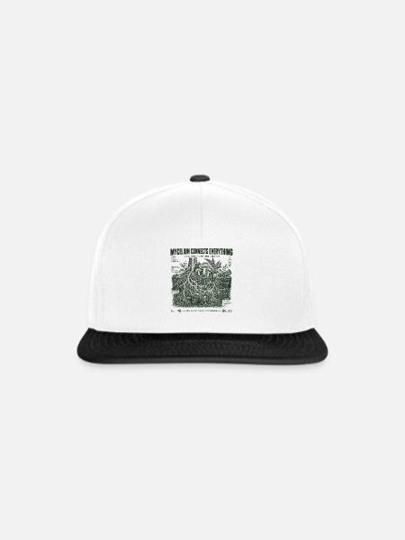 Myzel verbindet alles - Snapback Cap - Weiß/Schwarz