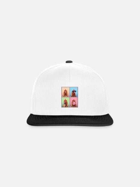 Hühner Huhn - Snapback Cap - Weiß/Schwarz