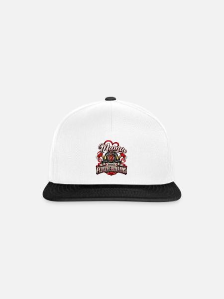 Mama eines Feuerwehrmanns - Snapback Cap - Weiß/Schwarz