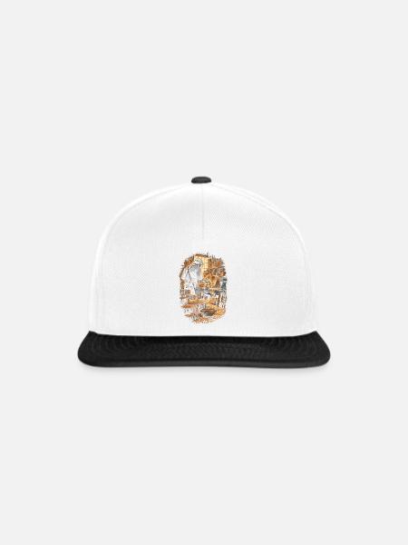 Drechseln Drechsler - Snapback Cap - Weiß/Schwarz
