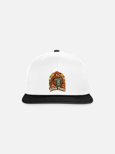 Thanksgiving Truthahn Infinite Thanks Mathelehrer - Snapback Cap - Weiß/Schwarz
