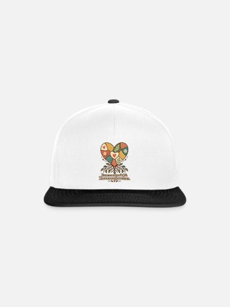 Patchworkfamilie Stiefeltern Bonusmama Bonuspapa - Snapback Cap - Weiß/Schwarz