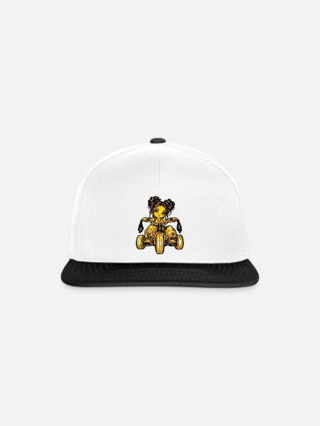 Girl Dreirad Mädchen - Snapback Cap - Weiß/Schwarz