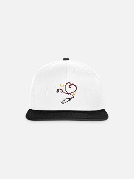 Nurse Life Stethoskop - Snapback Cap - Weiß/Schwarz