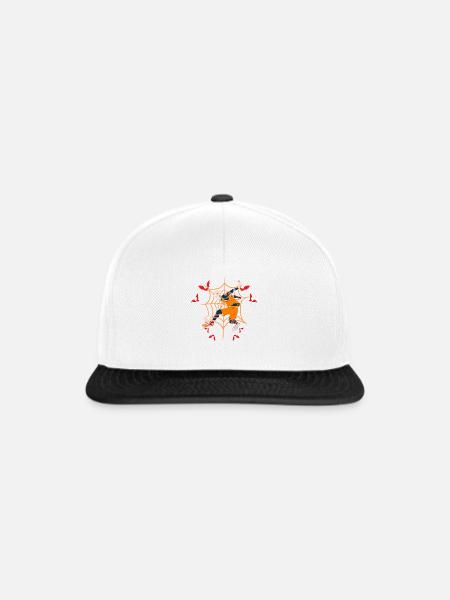 Spooky Soccer Skeleton - Snapback Cap - Weiß/Schwarz