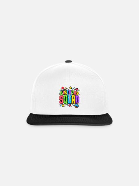 Birthday Squad Gaming Videospieler Gaming - Snapback Cap - Weiß/Schwarz