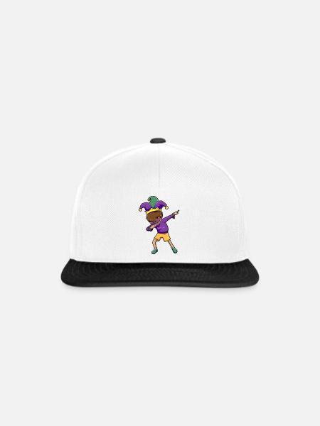 Mardi Gras Tänzer - Snapback Cap - Weiß/Schwarz