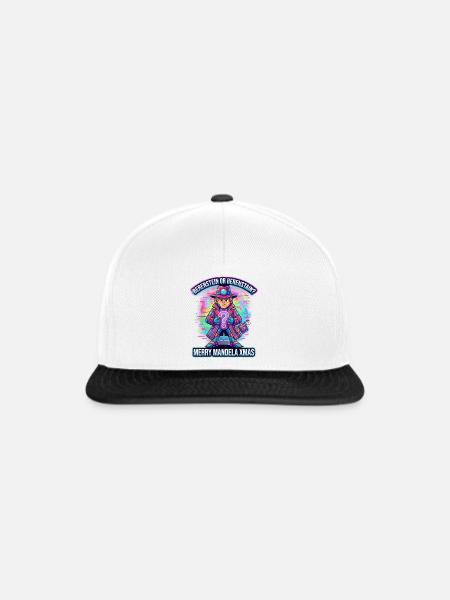 Mandela Xmas Neon Detective - Snapback Cap - Weiß/Schwarz