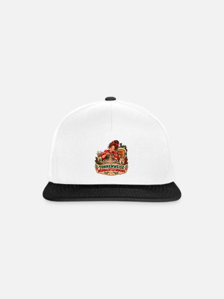 Weihnachtsstimmung beim Töpfern - Snapback Cap - Weiß/Schwarz