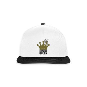 quilles reine - Casquette snapback - blanc/noir - Devant