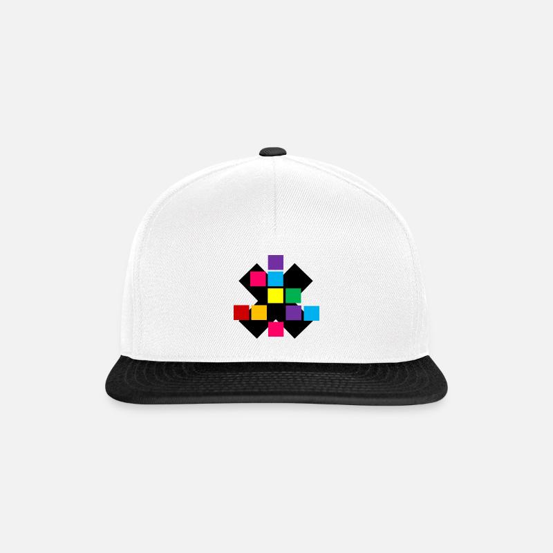 RUBIKK - Casquette snapback - blanc/noir