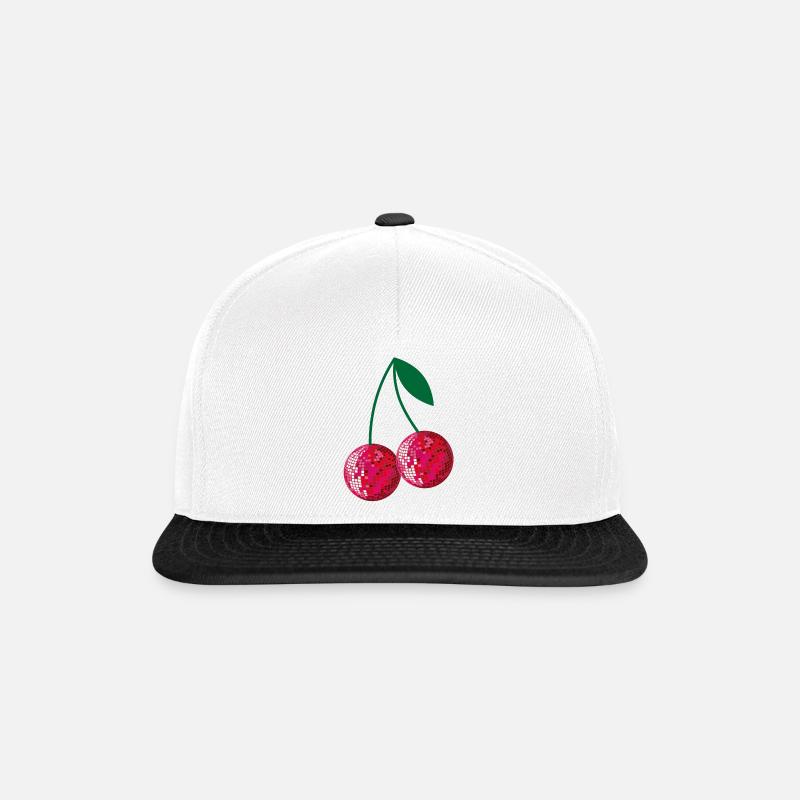 cerises disco - Casquette snapback - blanc/noir