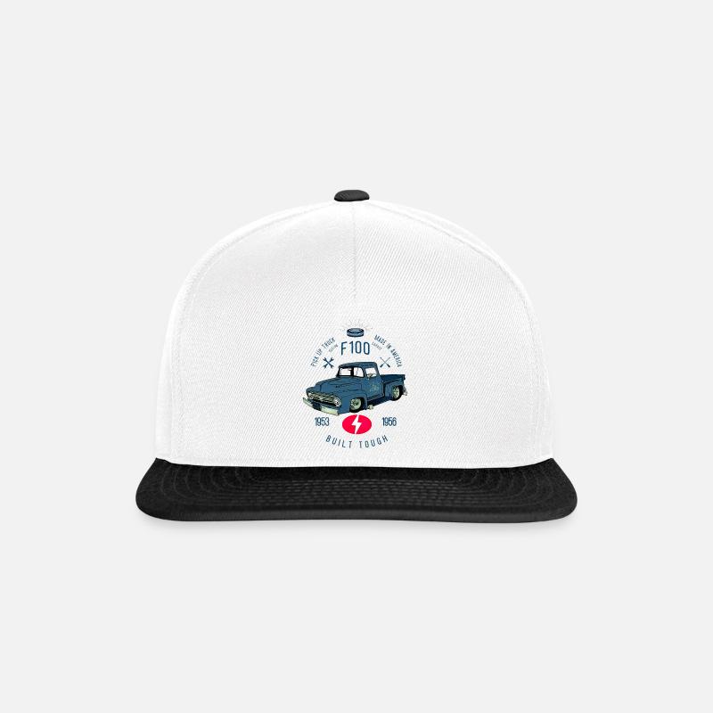 F100 Built Tough - Snapback Cap - white/black