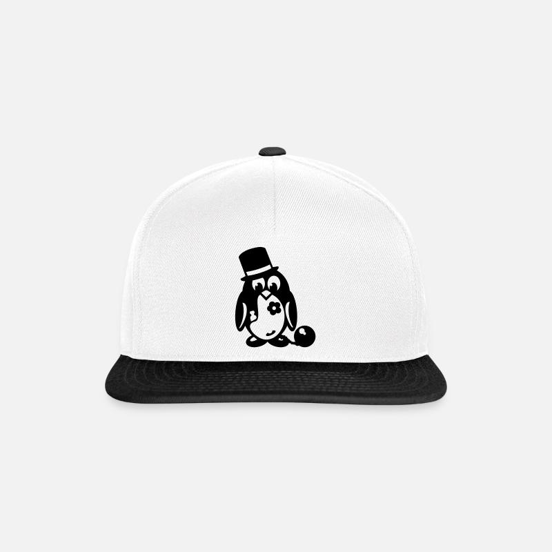 pinguin junggesellenabschied - Snapback Cap - Weiß/Schwarz
