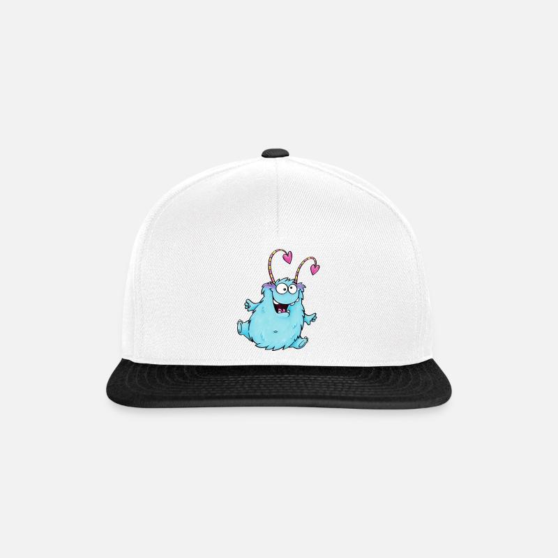 cuddly monster - Snapback Cap - Weiß/Schwarz