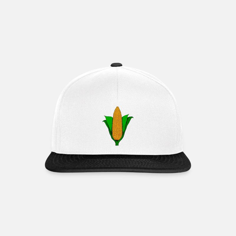 Le maïs - Casquette snapback - blanc/noir
