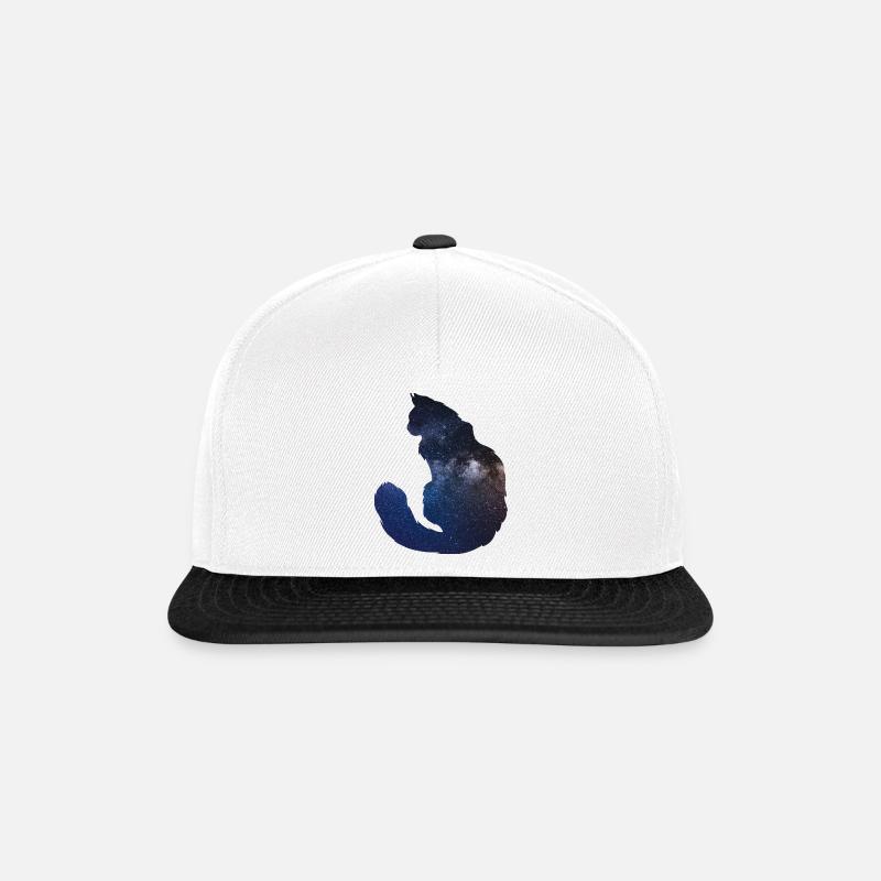 Catspace - Snapback Cap - Weiß/Schwarz