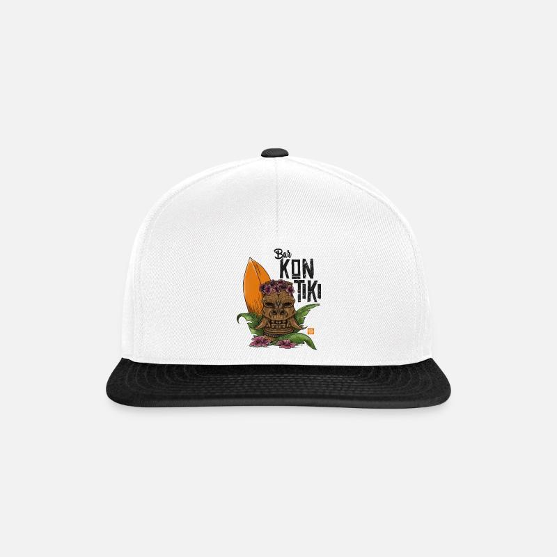 Bar Kon Tiki - Snapback Cap - Weiß/Schwarz