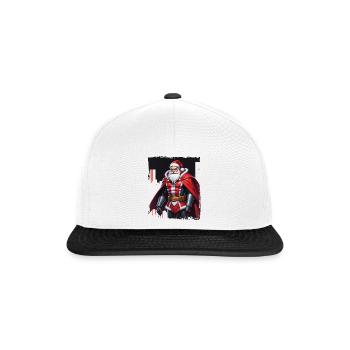 Bad Santa Merry Christmas snow Xmas Holiday - Snapback Cap - white/black - Front