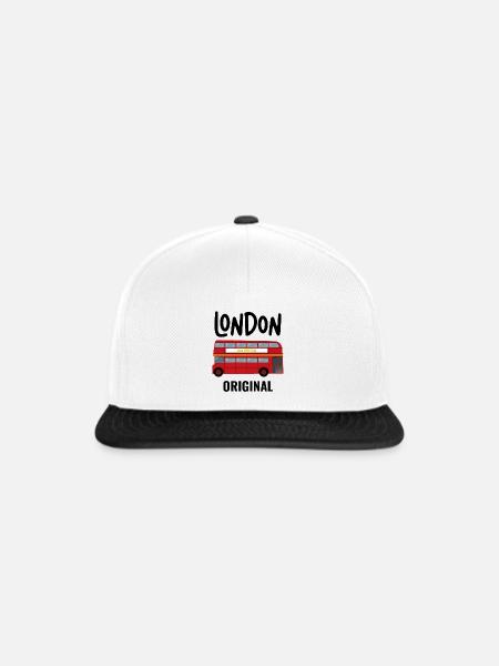 London - Snapback Cap - Weiß/Schwarz