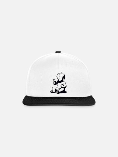 inspiredby.BabyCoffee - Snapback Cap - Weiß/Schwarz