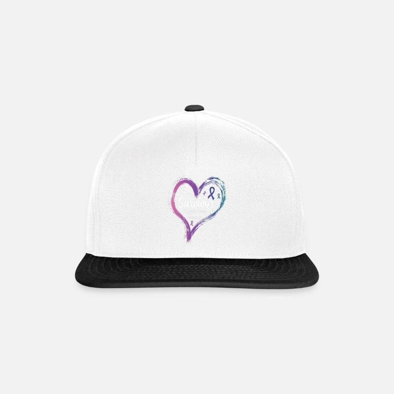 Ich bin ein Überlebender - Snapback Cap - Weiß/Schwarz